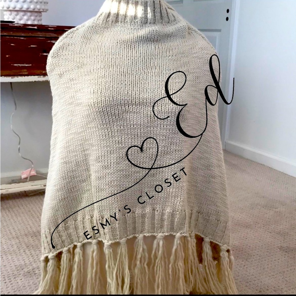 Bujibaja acrylic poncho One Size